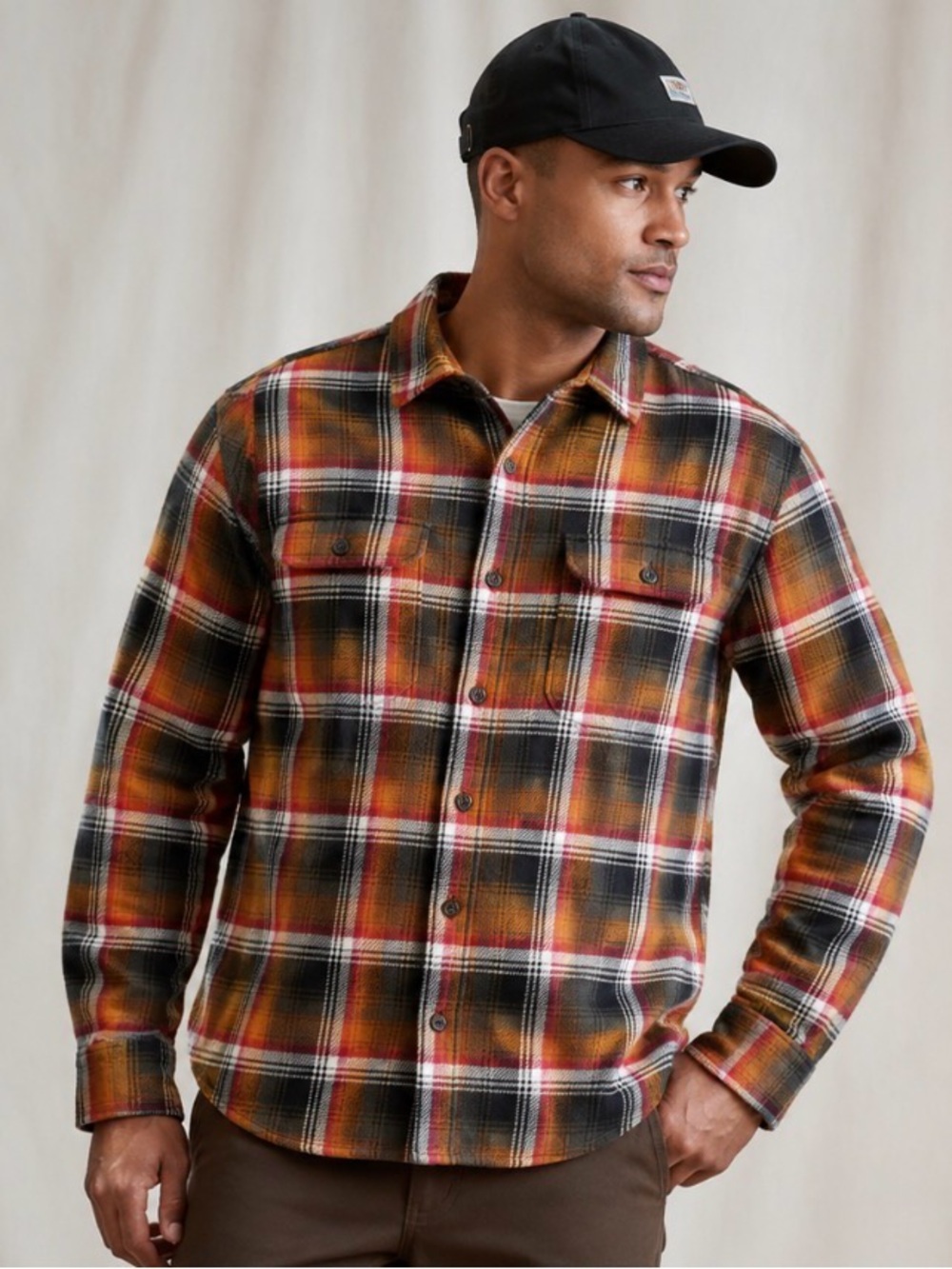 Orvis Plaid Button-Down Flannel Shirt